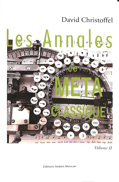 Les Annales de Métaclassique. Volume II