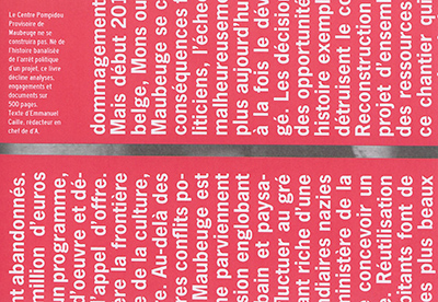 Dé-livré : Centre Pompidou provisoire de Maubeuge : Récit. Vie et mort d'un projet culturel
