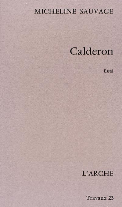 Calderón : essai
