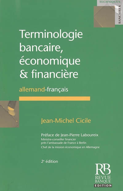 Terminologie bancaire, économique et financière : allemand-français