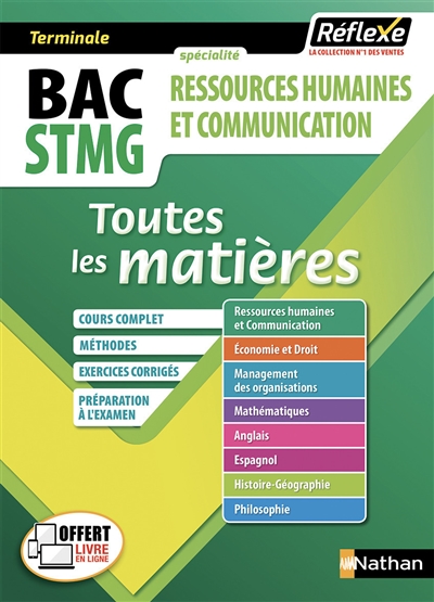 Ressources humaines et communication : bac STMG, terminale : toutes les matières