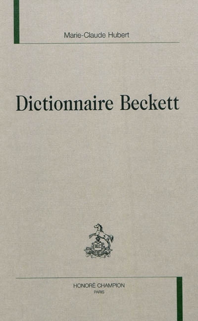 Dictionnaire Beckett