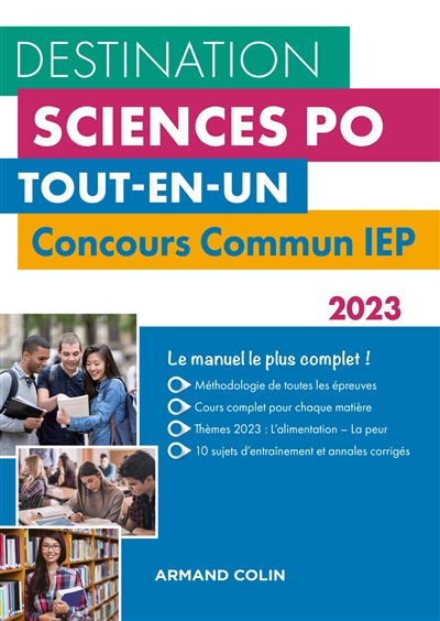 Destination sciences Po : tout-en-un : concours commun IEP