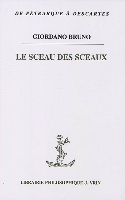 Le sceau des sceaux Précédé de Mémoire, imagination et intellection dans le Sigillus sigillorum