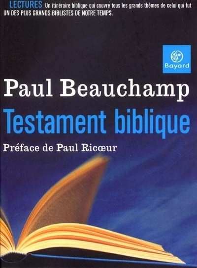Testament biblique : recueil d'articles parus dans "Etudes"