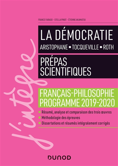 La démocratie : Aristophane, Tocqueville, Roth : français-philosophie, programme 2109-2020