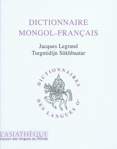 Dictionnaire mongol-français