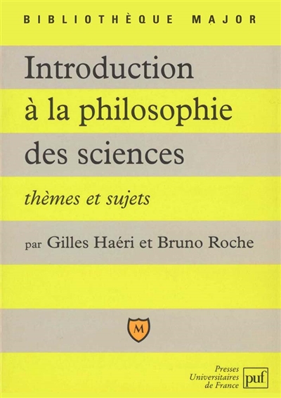 introduction à la philosophie des sciences