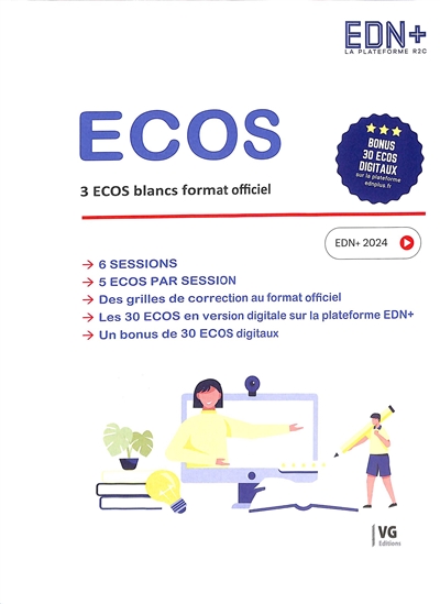 ECOS : 3 ECOS blancs format officiel