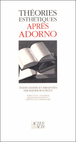 Théories esthétiques après Adorno