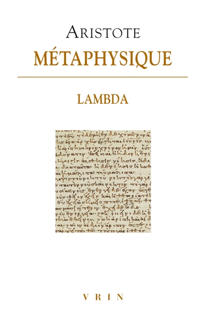 Métaphysique , Livre Lambda