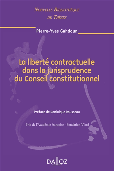 La liberté contractuelle dans la jurisprudence du Conseil constitutionnel
