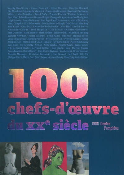 100 (cent) chefs-d'oeuvre du XXe siècle dans les collections du Centre Pompidou