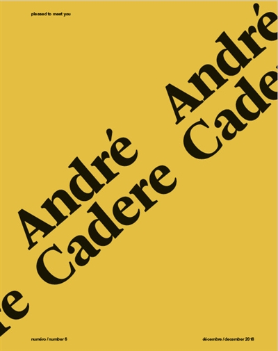 Pleased to meet you. . 6 , André Cadere