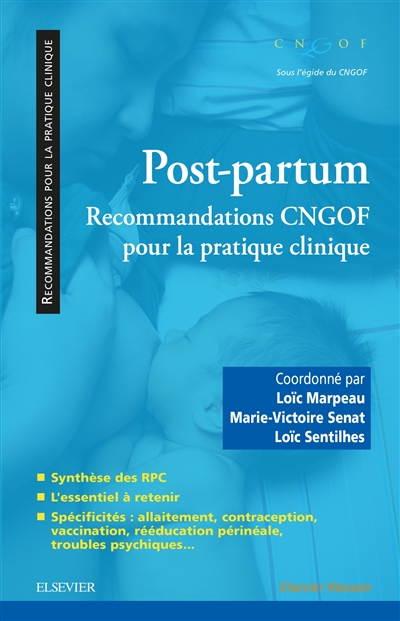 Post-partum : recommandations CNGOF