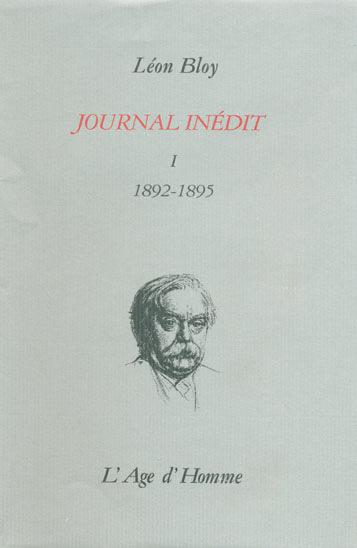 Journal inédit. I , 1892-1895
