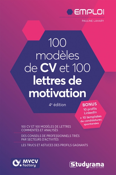 100 modèles de CV et 100 lettres de motivation