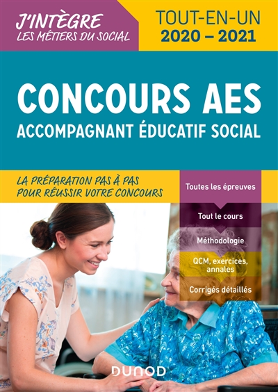 Concours AES, accompagnant éducatif social : tout-en-un, 2020-2021