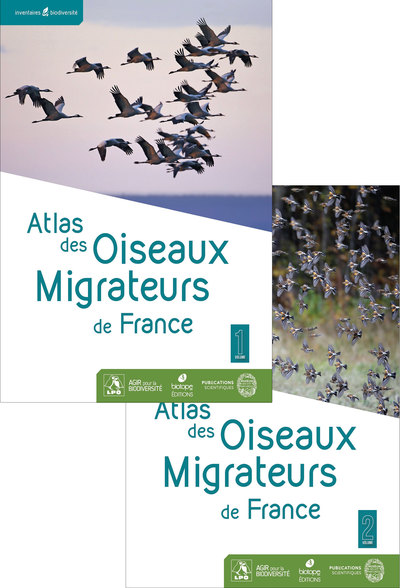 Atlas des oiseaux migrateurs de France. volumes 1 et 2 : des Phasianidés aux Procellariidés, : des Ciconiidés aux Emberizisés