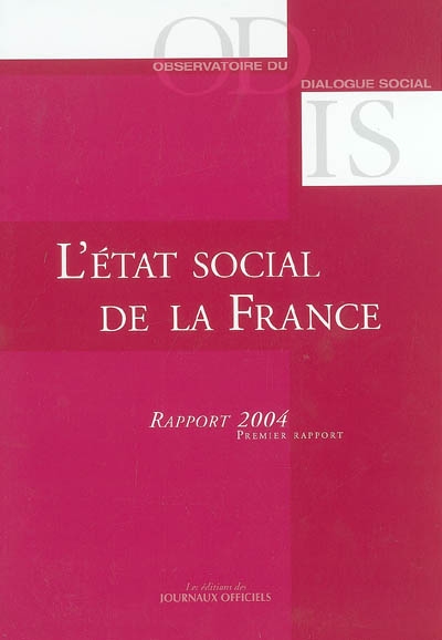 L'état social de la France : rapport 2004