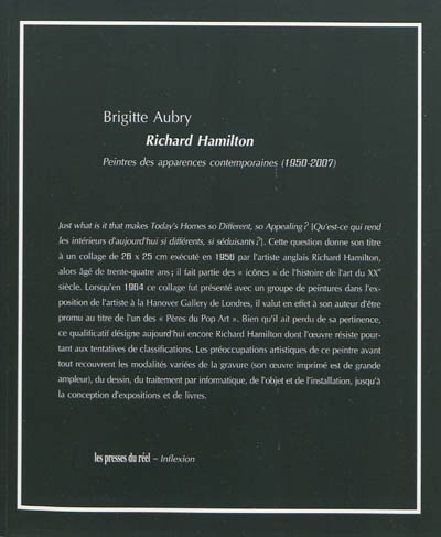 Richard Hamilton : peintre des apparences contemporaines, 1950-2007