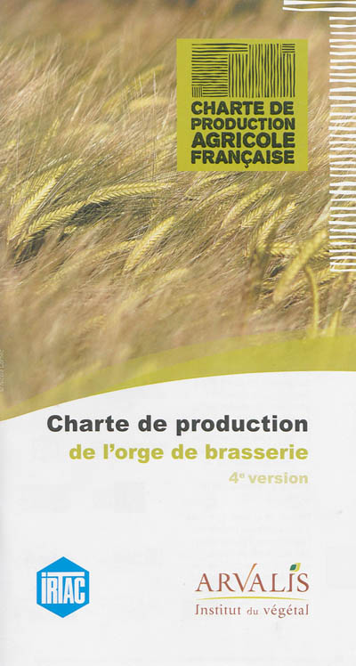 Charte de production de l'orge de brasserie