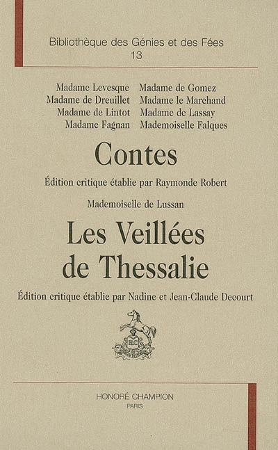 Contes Les veillées de Thessalie