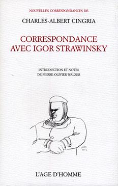 Correspondance avec Igor Strawinsky