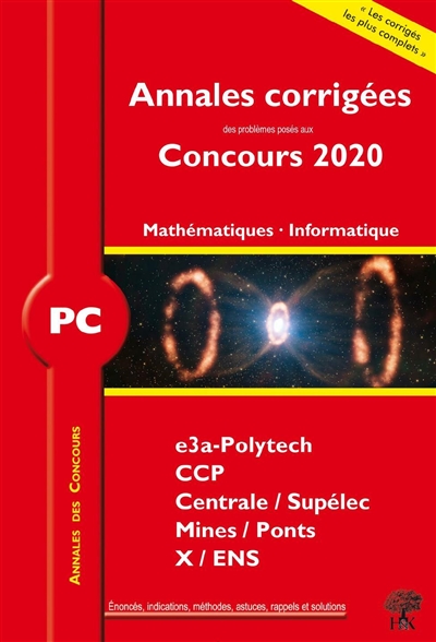 PC, Mathématiques, informatique : 2020