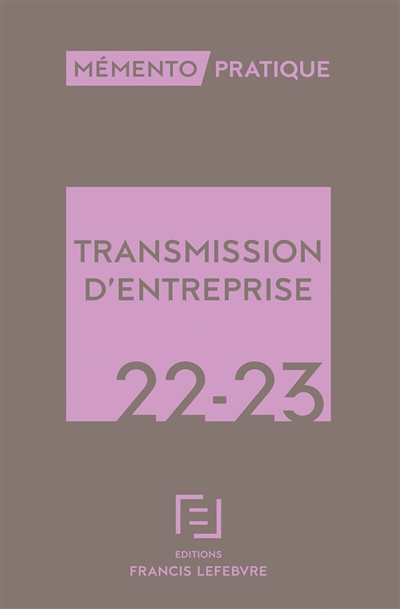 Transmission d'entreprise, 2022-2023