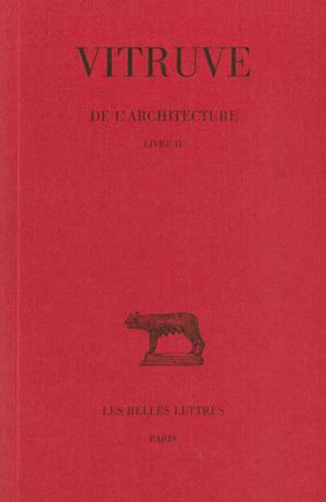 De l'architecture. Livre IV
