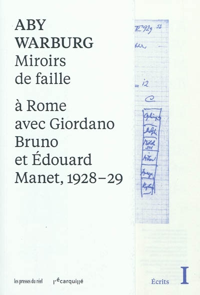 Miroirs de faille : à Rome avec Giordano Bruno et Édouard Manet, 1928-29