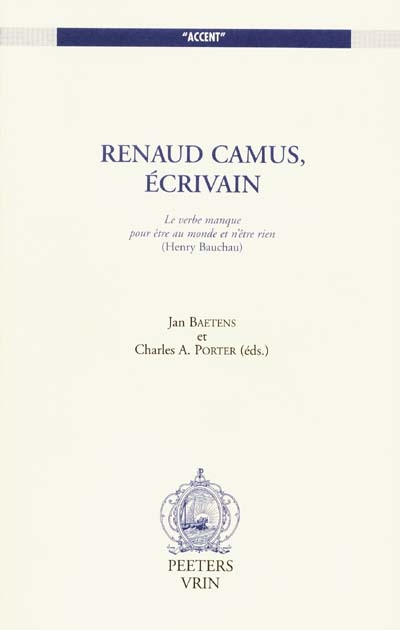 Renaud Camus, écrivain