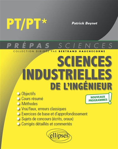 Sciences industrielles de l'ingénieur : PT/PT*