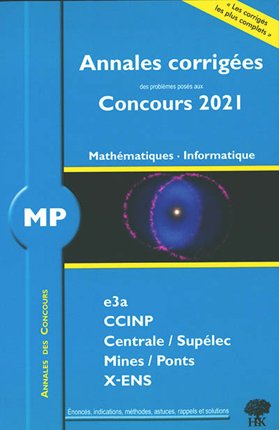 MP : mathématiques, informatique : 2021