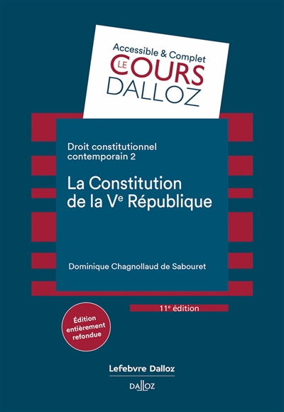 Droit constitutionnel contemporain. Tome 2 ,  , La Constitution de la Ve République