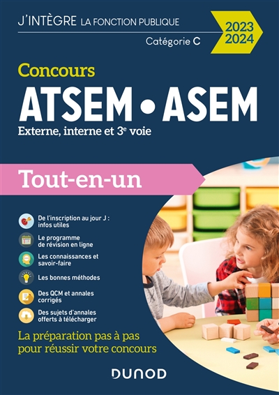 Concours ATSEM-ASEM : externe, interne et 3e voie : tout-en-un