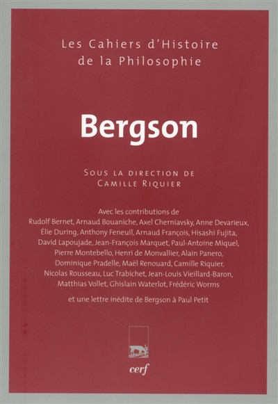 Bergson Avec une Lettre de Bergson à Paul Petit