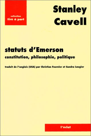 Statuts d'Emerson : constitution, philosophie, politique En appendice Destin. Expérience. La loi sur les esclaves fugitifs