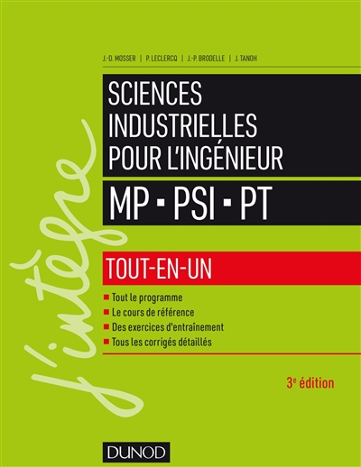 Sciences industrielles pour l'ingénieur : MP, PSI, PT