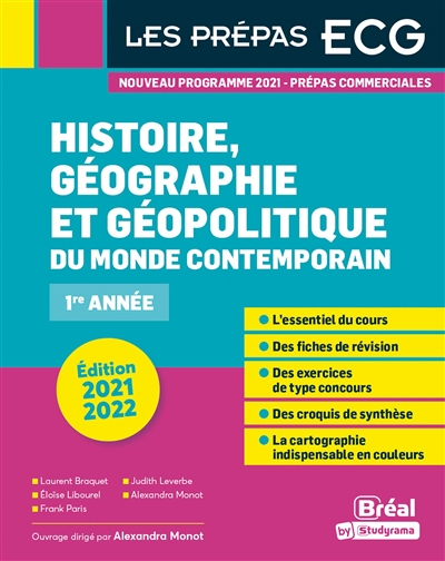 Histoire, géographie et géopolitique du monde contemporain : 1re année