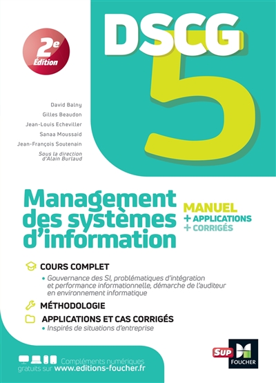 DSCG 5 : management des systèmes d'information : manuel + applications