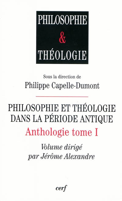 Philosophie et théologie dans la période antique