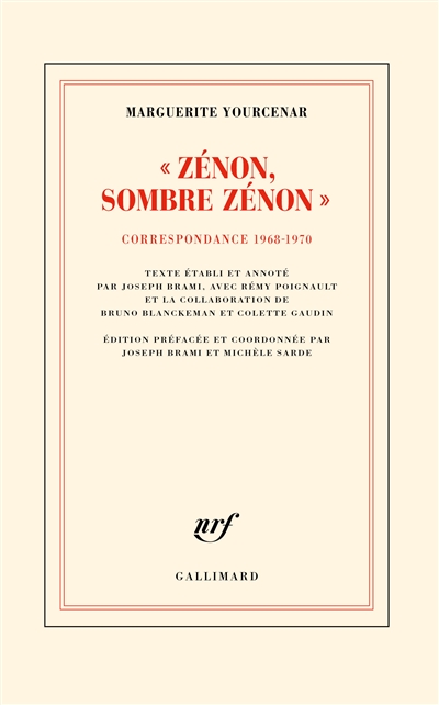 Zénon, sombre Zénon ! : correspondance 1968-1970