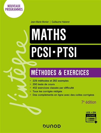 Maths PCSI-PTSI : méthodes & exercices