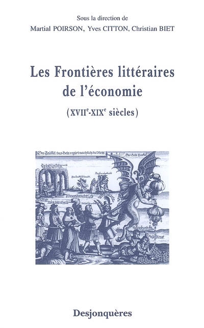 Les frontières littéraires de l'économie : XVIIe-XIXe siècles