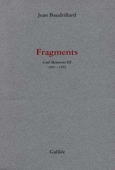 Fragments : 1990-1995