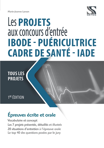 Les projets aux concours d'entrée IBODE, puéricultrice, cadre de santé, IADE