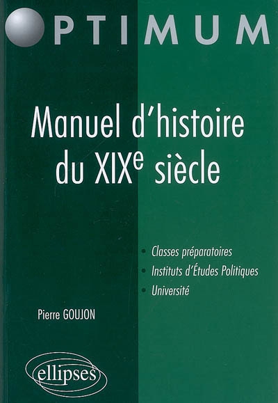 Manuel d'histoire du XIXe siècle