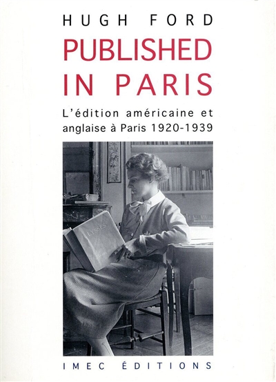 Published in Paris : l'édition américaine et anglaise à Paris : 1920-1939